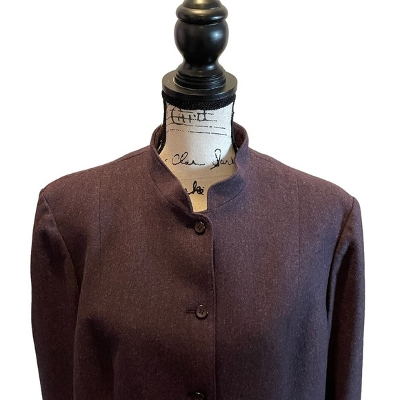Pendleton Wool Blazer Jacket Purple Size 16 XL Mock Neck Business Office formal - Picture 2 of 10